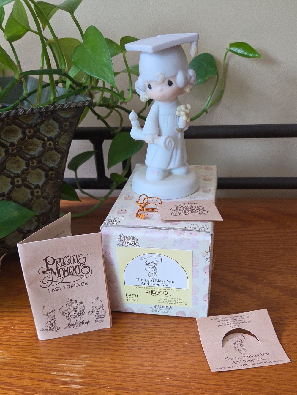 Precious Moments Porcelain Graduation Figurine in White